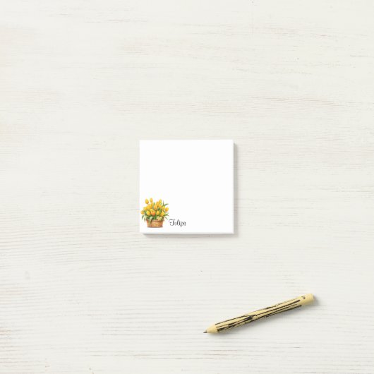 Tulpen Post-it® Notes (Op bureau)