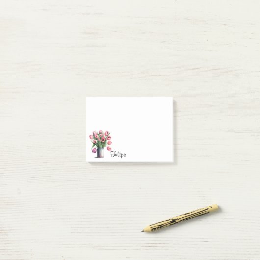 Tulpen Post-it® Notes (Op bureau)