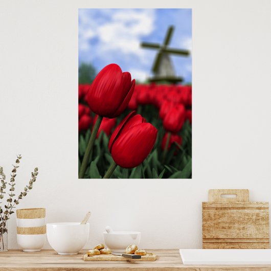 Tulpen Poster (Keuken)
