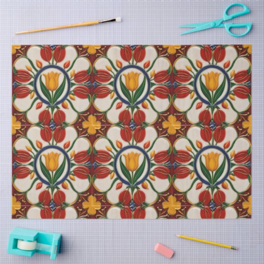 Tulpen Prachtig modern Collectie Tissuepapier (Craft)