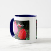 tulpen, regendruppels mok (Voorkant links)