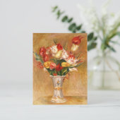Tulpen, renoir briefkaart (Staand voorkant)