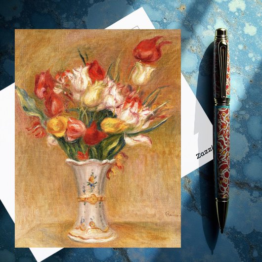 Tulpen, renoir briefkaart