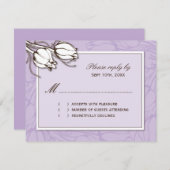  Tulpen Reply Kaarten RSVP Kaartje (Voorkant / Achterkant)