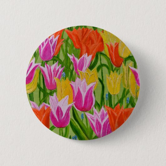 Tulpen Ronde Button 5,7 Cm (Voorkant)