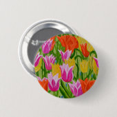 Tulpen Ronde Button 5,7 Cm (Voorkant /achterkant)