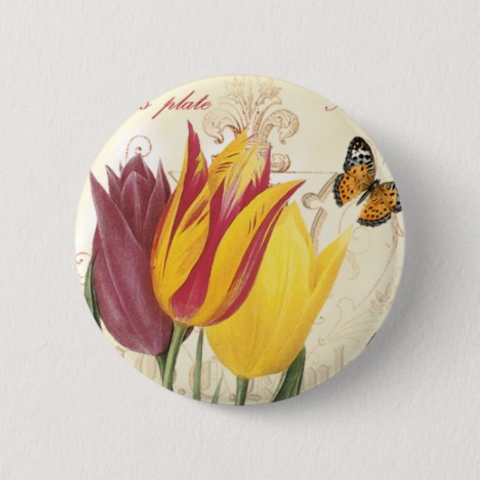Tulpen Ronde Button 5,7 Cm (Voorkant)