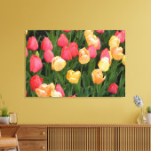 Tulpen (rood/geel) Afdrukken van omhuld canvas (Insitu (Woonkamer))