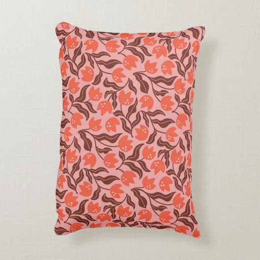 Tulpen rosa accent kussen (Achterkant (Verticaal))