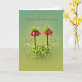 Tulpen 'Rubra', 4e verjaardag Kaart (Gele Bloem)