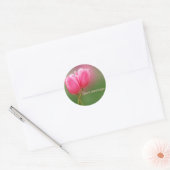 Tulpen samen ronde sticker (Envelop)
