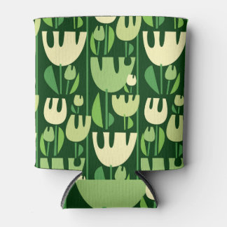 Tulpen Scandinavisch stijl patroon Blikjeskoeler