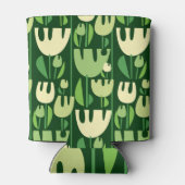 Tulpen Scandinavisch stijl patroon Blikjeskoeler (Achterkant)