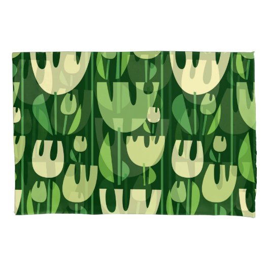 Tulpen Scandinavisch stijl patroon Kussensloop (Voorkant)