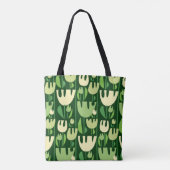 Tulpen Scandinavisch stijl patroon Tote Bag (Achterkant)