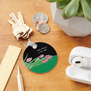 Tulpen slapen 's nachts sleutelhanger