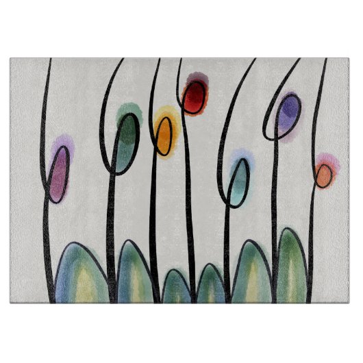 Tulpen Snijplank (Voorkant)