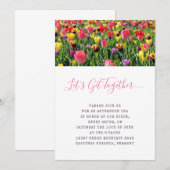 Tulpen Spring Fling Kaart (Voorkant / Achterkant)