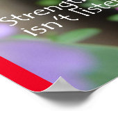 Tulpen Sterkte Poster van het Hart Quote Floral Fl (Hoek)