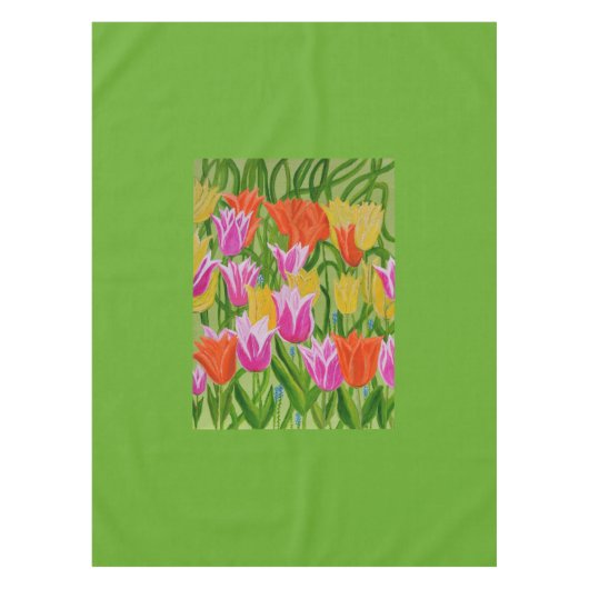 Tulpen tafelkleed (Voorkant)