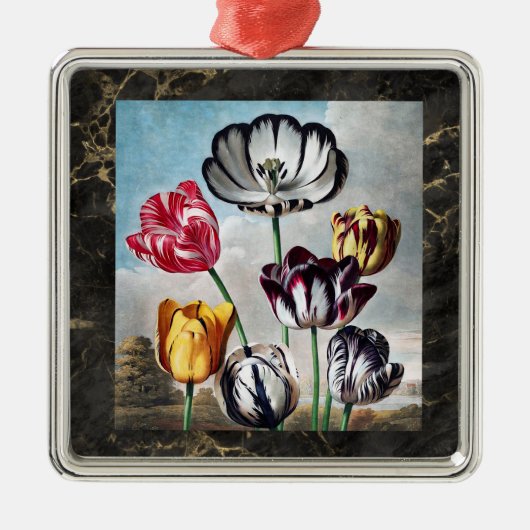  Tulpen - Tempel van Flora Botanisch - Metalen Ornament (Voorkant)