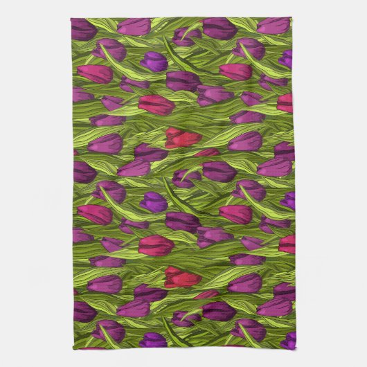 Tulpen Theedoek (Verticaal)