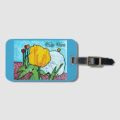 Tulpen Tijd  Bagagelabel (Voorkant (horizontaal))