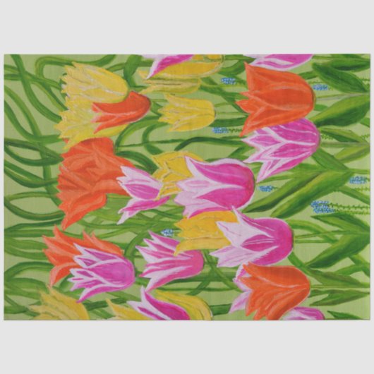 Tulpen tissuepapier (Voorkant)