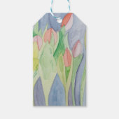 Tulpen tuin cadeaulabel (Voorkant)