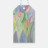Tulpen tuin cadeaulabel (Achterkant)