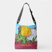 Tulpen tuin crossbody tas (Voorkant)