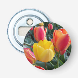 Tulpen Tuin Foto Button Flesopener