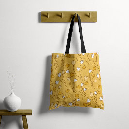 Tulpen Tuin Gele Mosterd Tote Bag