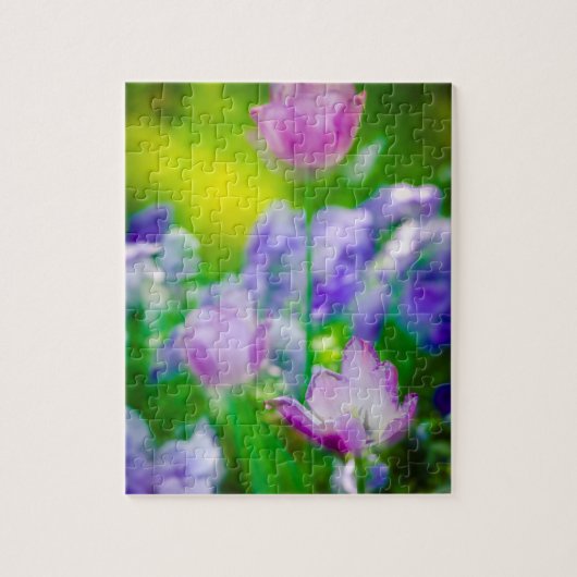 Tulpen tuin, Giverny, Frankrijk Legpuzzel (Verticaal)