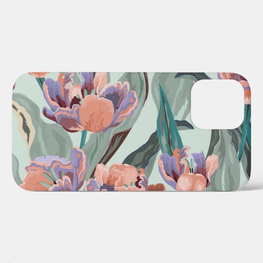Tulpen Tuin:  grote bloemen Case-Mate iPhone Case (Achterkant (horizontaal))