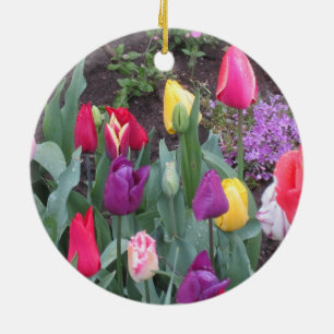 Tulpen tuin keramisch ornament