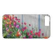 Tulpen tuinenkast voor witte pennenomhulling Case-Mate iPhone case (Achterkant (Horizontaal))