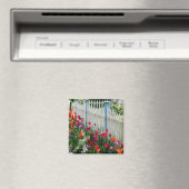 tulpen tuptuinwitte omheining Cape May NJ foto Magneet (Insitu (Vaatwasser))