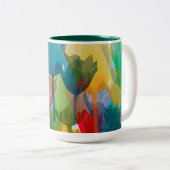 Tulpen Tweekleurige Koffiemok (Voorkant rechts)