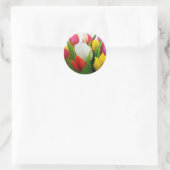 Tulpen uit Amsterdam Ronde Sticker (Tas)