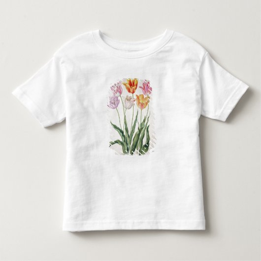 Tulpen uit de "Nassau Florilegium" (m/v op papier) Kinder Shirts (Voorkant)