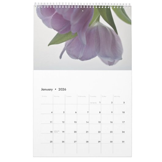 Tulpen uit de tuin kalender (Jan 2026)