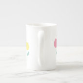  tulpen uit het voorjaar porselein kop (Achterkant)