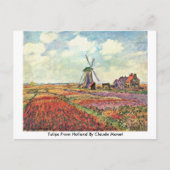 Tulpen uit nederland door Claude Monet Briefkaart (Voorkant)