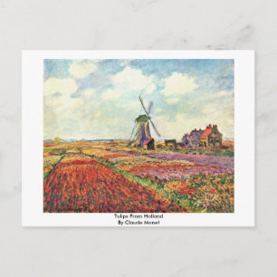 Tulpen uit nederland door Claude Monet Briefkaart