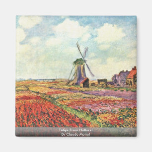 Tulpen uit nederland door Claude Monet Magneet