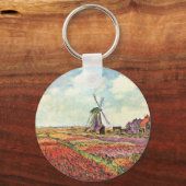 Tulpen uit nederland door Claude Monet Sleutelhanger (Voorkant)