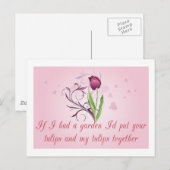 Tulpen Valentijn Briefkaart (Voorkant / Achterkant)