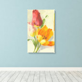 Tulpen van Catherine Klein Canvas Afdruk (Insitu (Houten vloer))