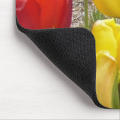 Tulpen van de botanische tuin muismat (Hoek)